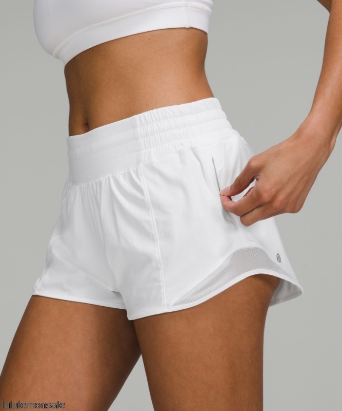 Lululemon Damen DELULU167 | White Hotty Hot Hochhaus Gefüttert Kurz 25